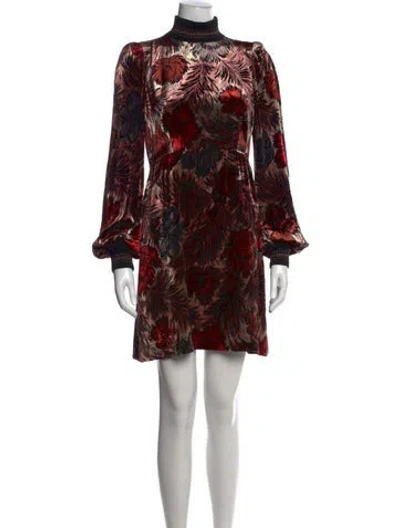 Pre-owned Marc Jacobs Floral Print Mini Dress In Multi