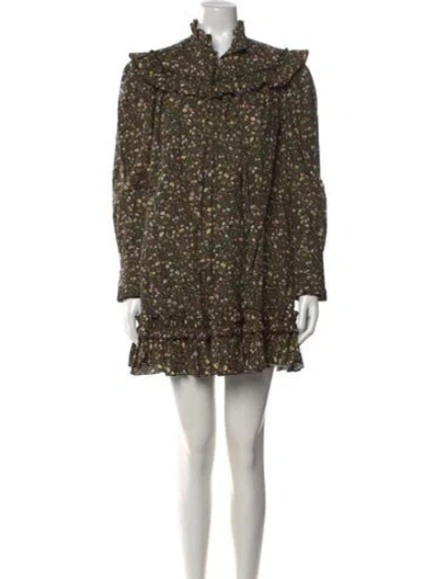 Pre-owned Marc Jacobs Floral Print Mini Dress In Multi