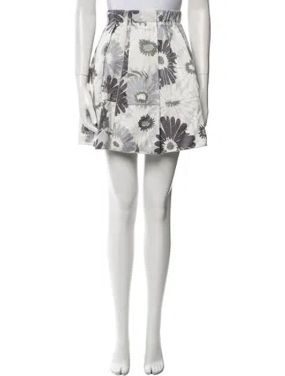 Pre-owned Marc Jacobs Floral Print Mini Skirt In Multi
