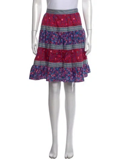 Pre-owned Marc Jacobs Floral Print Mini Skirt In Pink