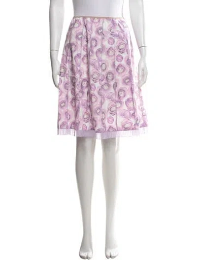 Pre-owned Marc Jacobs Floral Print Mini Skirt W/ Tags In Pink