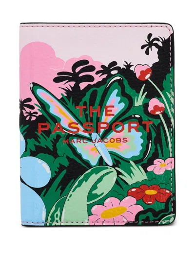 Marc Jacobs Floral-print Passport Case In Multi