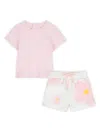 Marc Jacobs Floral-print T-shirt And Shorts Set In Pink