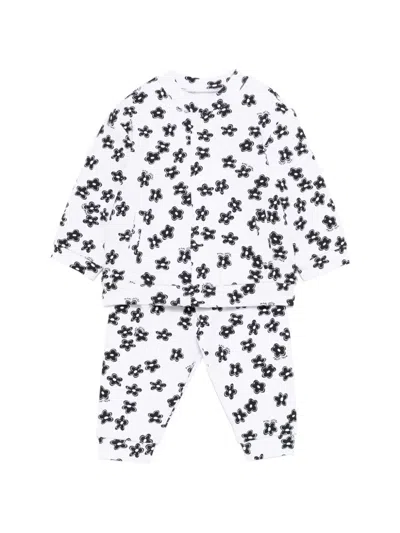 Marc Jacobs Babies' Floral-print Trouser Set In White