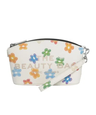 Marc Jacobs Floral Printed Toiletry Bag In White