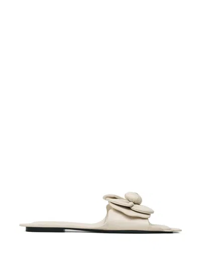 Marc Jacobs Floral-appliqué Sandals In Neutral