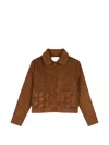Marc Jacobs Floral-patch Jacket In Brown
