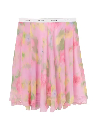 Marc Jacobs Floral-print Mini Skirt In Pink