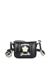 Marc Jacobs Flower-patch Shoulder Bag In Black