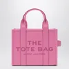 Marc Jacobs Fluo Pink Leather The Small Tote Bag In Pink