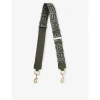 MARC JACOBS MARC JACOBS FOREST THE STRAP BRAND-PRINT WOVEN BAG STRAP