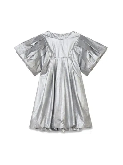 Marc Jacobs Kids'  Girls Metallic Silver Dress In Grey