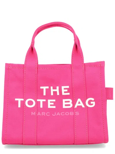 Marc Jacobs Fuchsia Cotton Handbag In Black