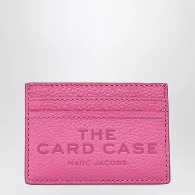 Marc Jacobs Fuchsia Full-grain Leather Card Holder In Pink