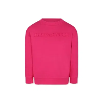 MARC JACOBS FUCHSIA SWEATSHIRT FOR GIRL WITH LOGO