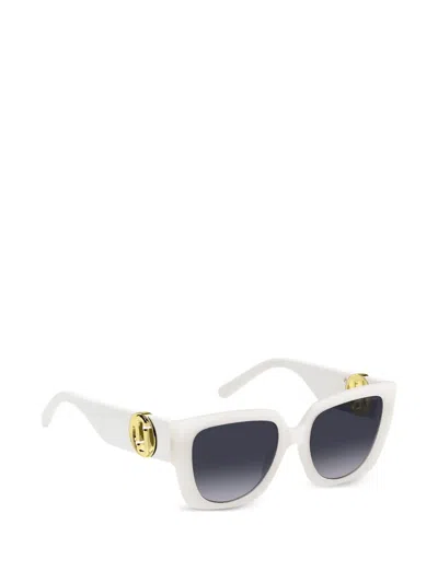 Marc Jacobs Full-rim Sunglasses In White