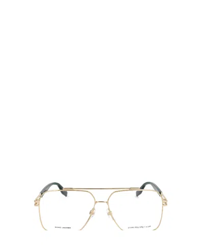 Marc Jacobs Full-rimmed Glasses (with Non-prescription Lenses) In Gold