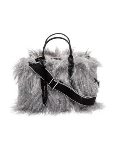 Pre-owned Marc Jacobs Fur Shoulder Bag W/ Tags In Gray