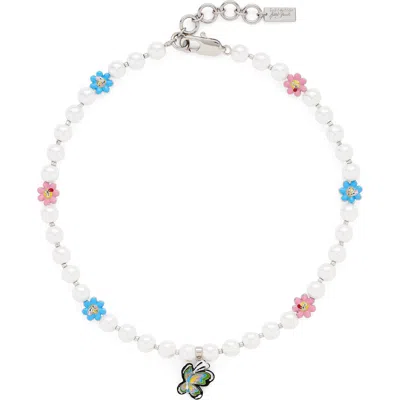 MARC JACOBS MARC JACOBS GARDEN FAUX PEARL STATION BRACELET