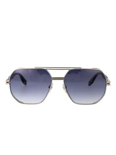 Marc Jacobs Geometric-frame Sunglasses In Blue