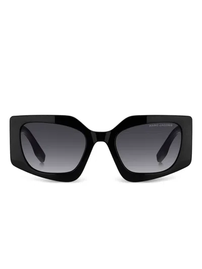 Marc Jacobs Geometric-frame Sunglasses In Black