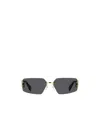 Marc Jacobs Geometric Frame Sunglasses In Black