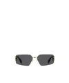 Marc Jacobs Geometric Frame Sunglasses In Black