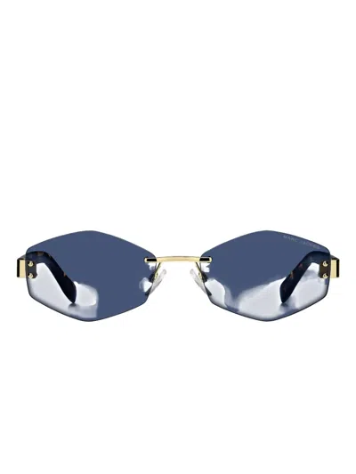 Marc Jacobs Geometric-frame Sunglasses In Blue