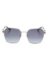 Marc Jacobs Geometric-frame Sunglasses In Gold