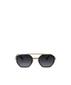 Marc Jacobs Aviator-frame Sunglasses In Black