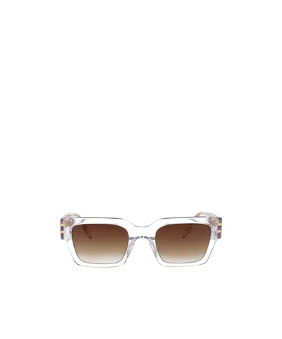 Marc Jacobs Geometric Sunglasses In Brown