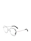 Marc Jacobs Geometric-frame Glasses In Orange