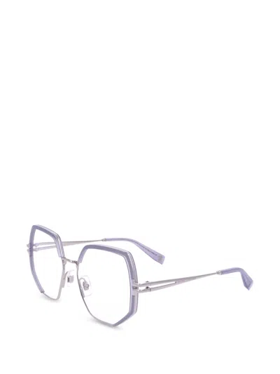 Marc Jacobs Geometric-frame Glasses In Purple