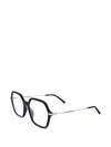 Marc Jacobs Geometric-frame Glasses In Transparent