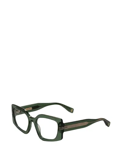 Marc Jacobs Geometric-frame Glasses In Black