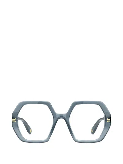 Marc Jacobs Geometric-frame Glasses In Blue