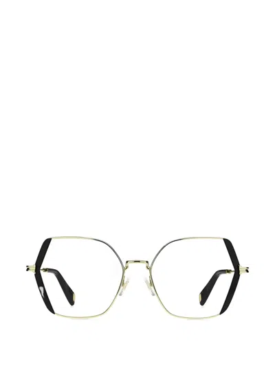 Marc Jacobs Geometric-frame Glasses In Gold