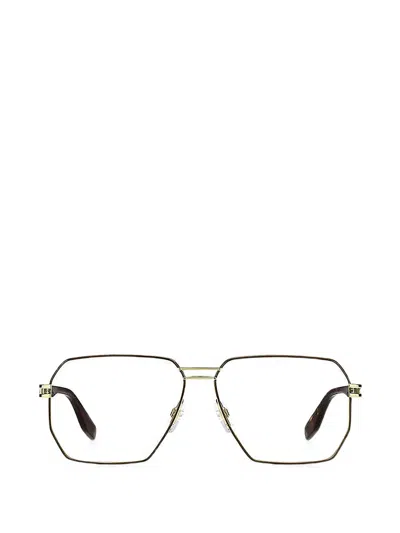 Marc Jacobs Geometric-frame Glasses In Gold