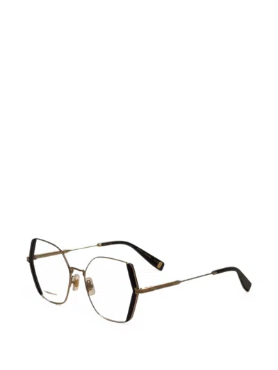 Marc Jacobs Geometric-frame Glasses In Gold