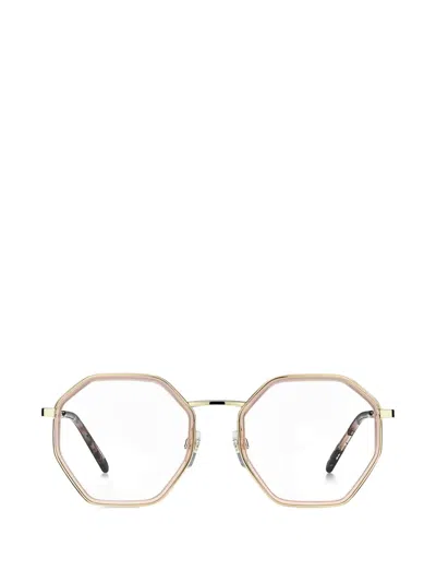 Marc Jacobs Deni Geometric Ladies Eyeglasses Marc 538 0fwm 50 In Gold
