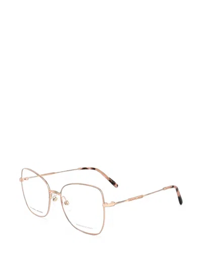 Marc Jacobs Geometric-frame Glasses In Brown