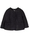 Marc Jacobs Giacca Boxy In Tweed In Black