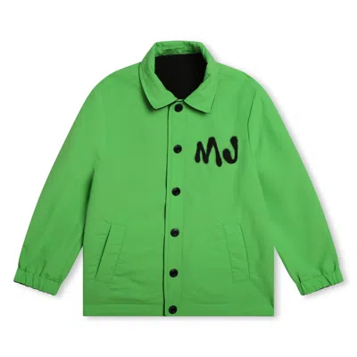 Marc Jacobs Kids' Giacca Reversibile Con Logo In Green