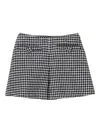 Marc Jacobs Gingham Tweed Mini Skirt In Black