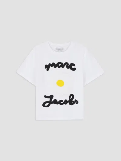 Marc Jacobs Girl's Little Girl's & Girl's Logo Daisy T-shirt In White