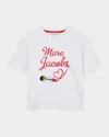 Marc Jacobs Lipgloss Logo T-shirt In White
