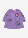 Marc Jacobs Girls Badge Print Dress In Multicoloured