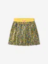 Marc Jacobs Girls Cheetah Print Pleated Skirt 14 Yrs Yellow In Yellow