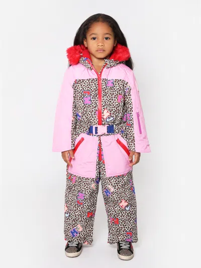 Marc Jacobs Babies' Girls Cheetah Print Snowsuit 2 Yrs Beige