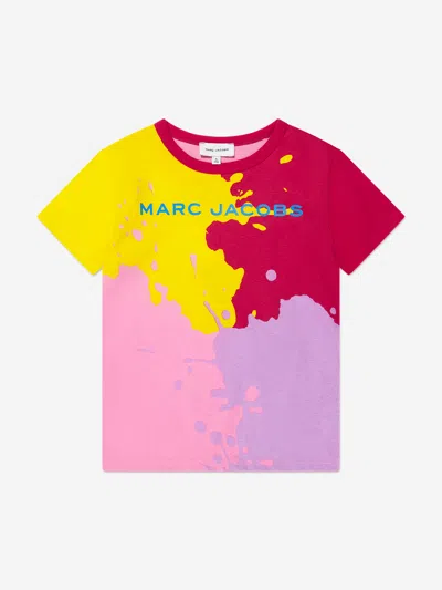 Marc Jacobs Kids' Girls Colourblock T-shirt In Multicoloured